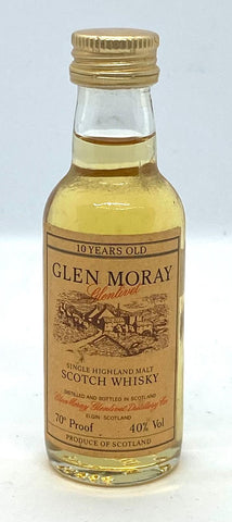 Glen Moray Glenlivet 10 Year Old Whisky Miniature