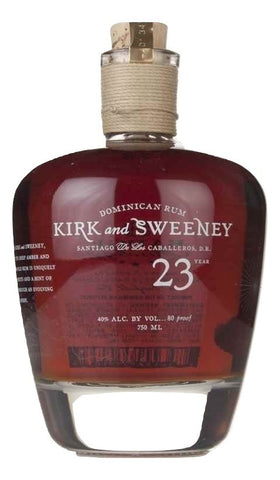 Kirk and Sweeney Dominican Rum 23 Years Old
