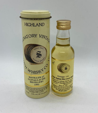 Glenallachie 1991 Single Malt Scotch Whisky Miniature