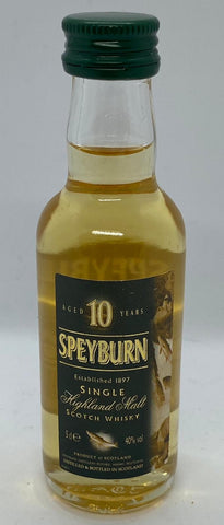 Speyburn 10 Year Old Whisky Miniature