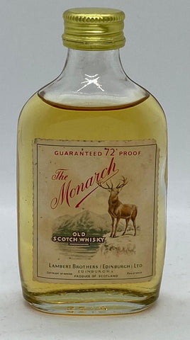The Monarch 72 Proof Whisky Miniature