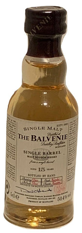 The Balvenie 15 Year Old Single Barrel Single Malt Scotch Whisky Miniature