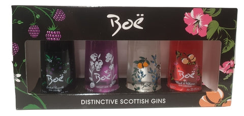 Boe Gift Set of 4 Miniature Gin