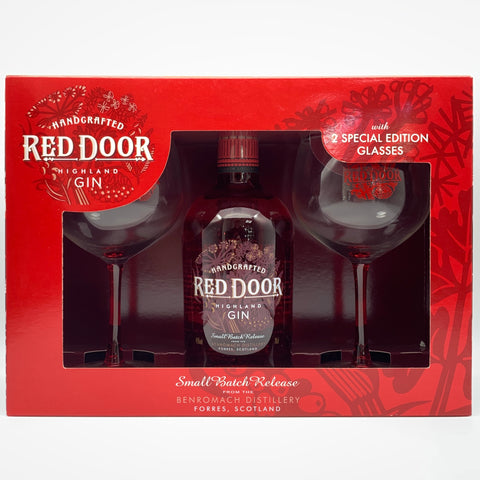 Red Door Gin with 2 Special Edition Glasses