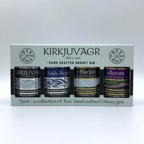 Kirkjuvagr 4 set 5cl  Fjorir Miniature Gift Set