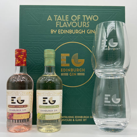 Edinburgh Gin A Tale of Two Flavours Glass Set